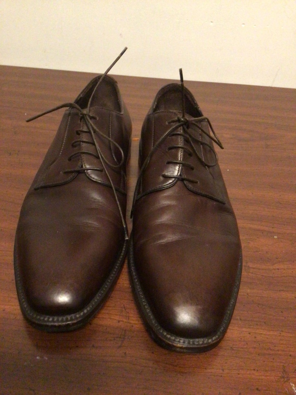 TOMBOLINI Italian leather handmade elegant dress shoes wedding business SZ 44